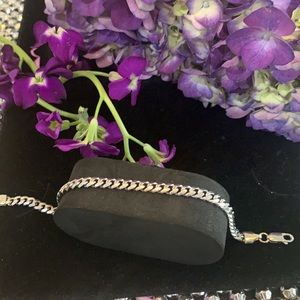 ❣️⭐️🦋Sterling Silver Curb Chain Bracelet ❣️❣️⭐️⭐️